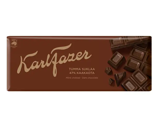 Karl Fazer 47 % Dark Chocolate 200 g - Deli de Paula