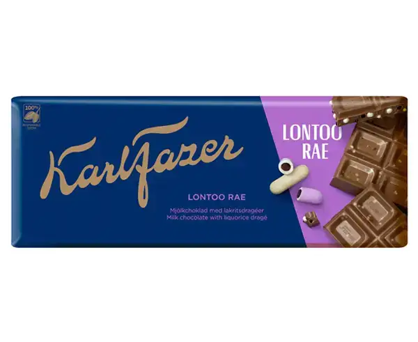 Karl Fazer London barra de chocolate granulado - Deli de Paula